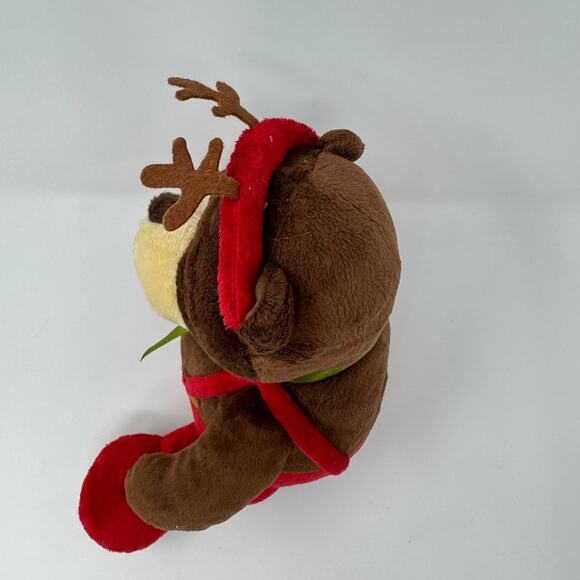 2007 Godiva Christmas Bear in Overalls 12" Plush Soft Toy Stuffed Animal - Picture 7 of 10